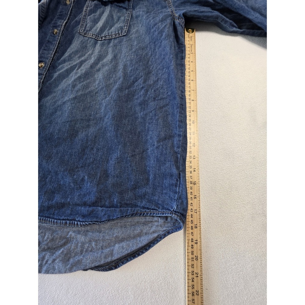 Sofia Jeans by Sofia Vergara Denim Shirt Women's XXL 20 Chambray Button Front - Picture 7 of 16
